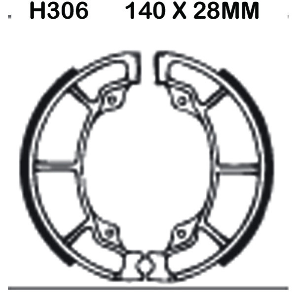 EBC EBC Brake Shoes H306